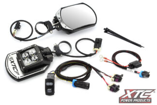 SIX12 Lit Side View Mirrors with Power Harness and Rocker Switch